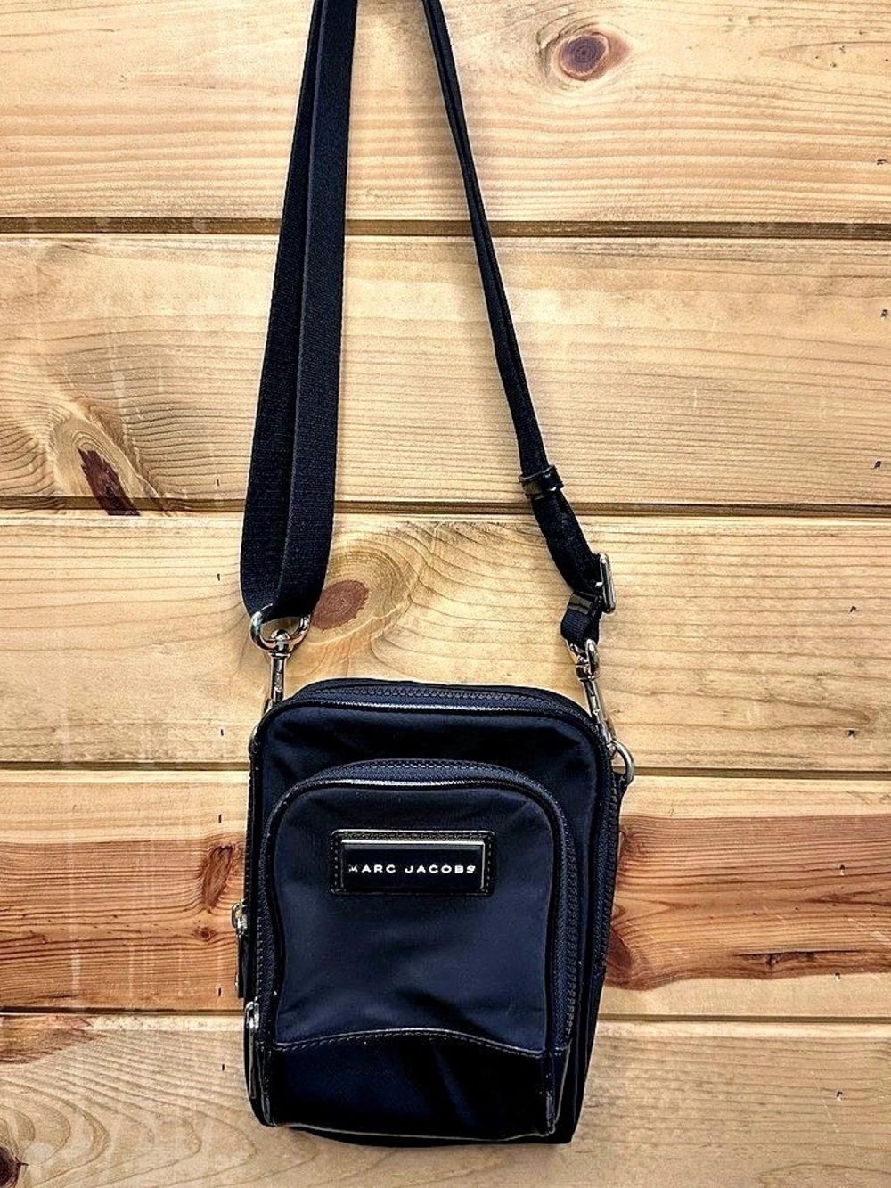 Marc Jacobs Black Nylon/Leather Crossbody Bag
